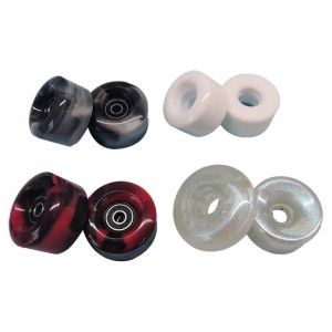 58mm*32mm 85A Quad Roller Skate Wheels Inline Wheel Swirl Mix Color Wheel