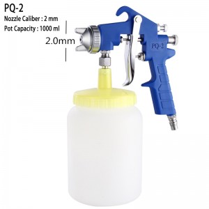 PQ-2 Air spray gun 2.0 mm nozzle OEM factory  plastic metal high-efficiency atomizing pneumatic paint tools for car and furniture